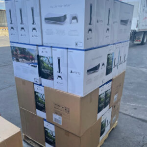 PS5 game consoles pallet for wholesale inventory and electronics reselling⁠